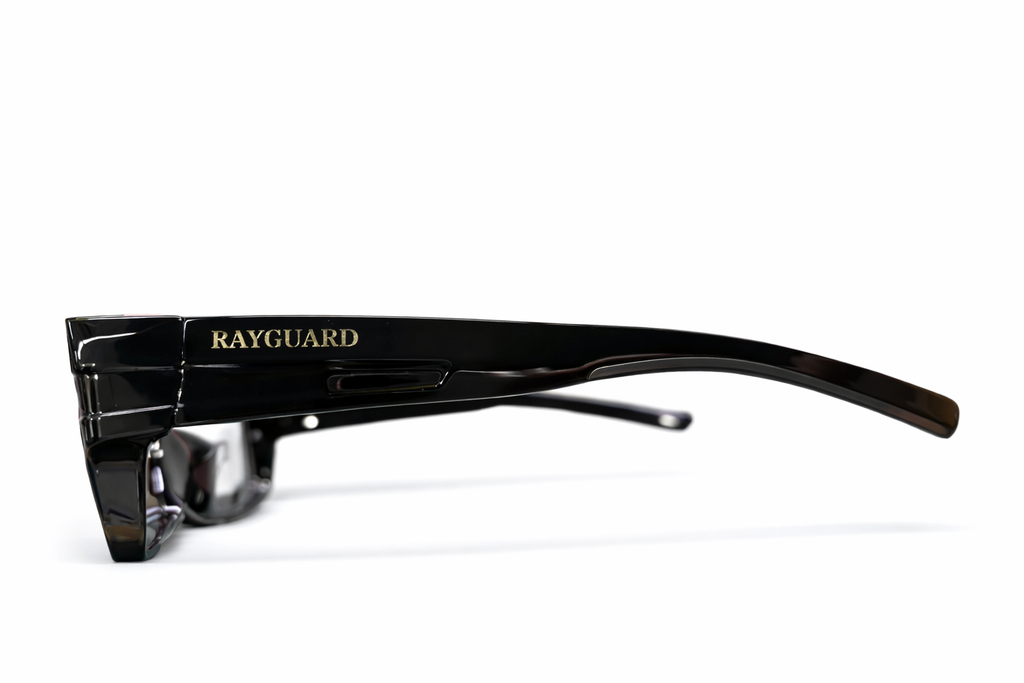 RayGuard BlackFrame™ Photochromic Safety Glasses
