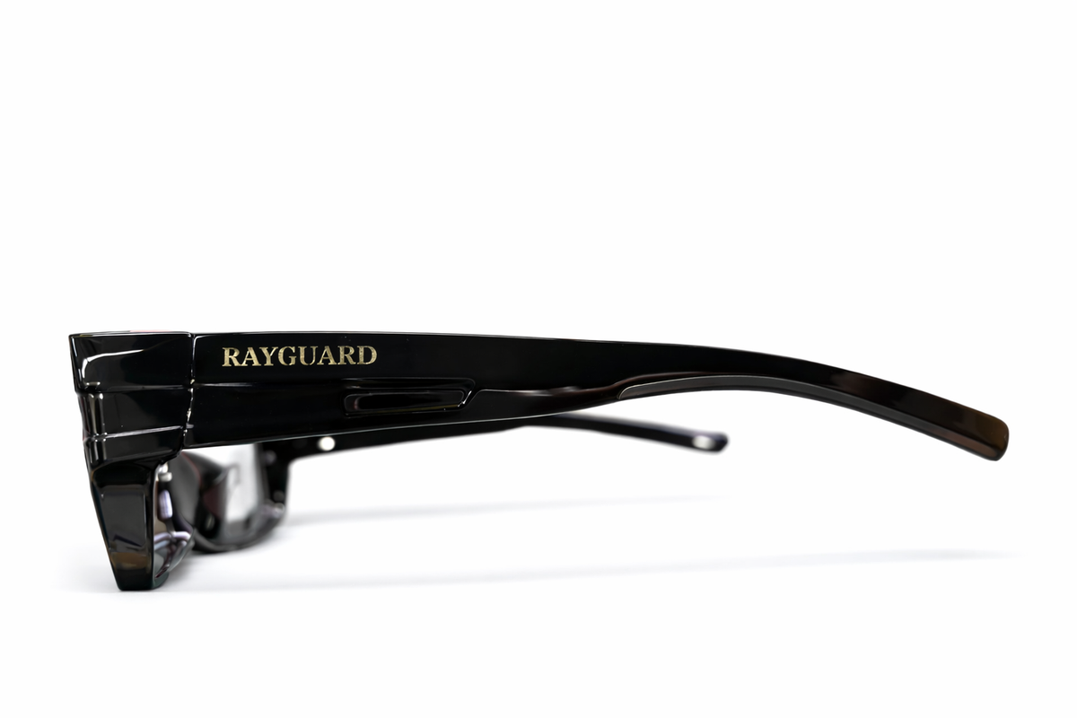 RayGuard BlackFrame™ Photochromic Safety Glasses